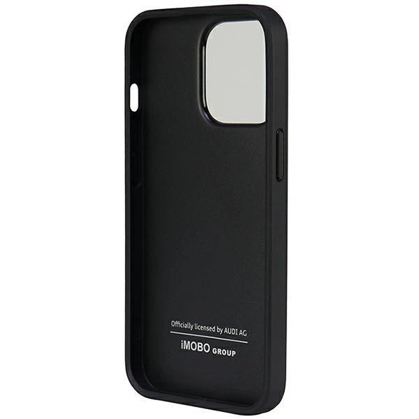 Audi Synthetic Leather iPhone 13 Pro / 13 6.1&quot; black/black hardcase AU-TPUPCIP13P-TT/D1-BK_4