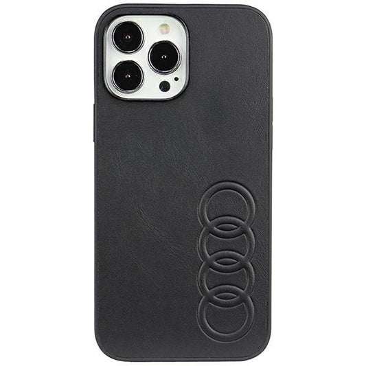 Audi Synthetic Leather iPhone 13 Pro Max 6.7" black/black hardcase AU-TPUPPCIP13PM-TT/D1-BK_0