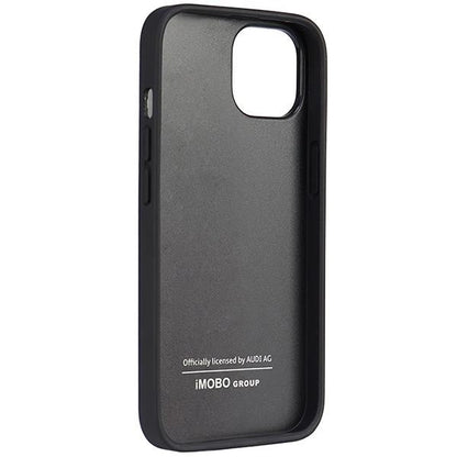 Audi Synthetic Leather iPhone 14 6.1" black/black hardcase AU-TPUPPCIP14-TT/D1-BK_4