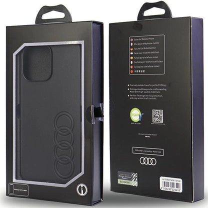 Audi Synthetic Leather iPhone 14 Pro Max 6.7&quot; black/black hardcase AU-TPUPPCIP14PM-TT/D1-BK_6