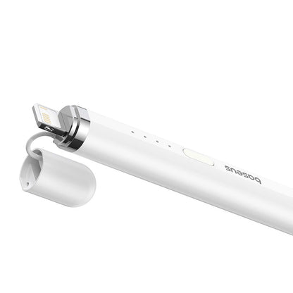 Baseus Smooth Writing 2 stylus with active tip for iPad + USB-A - Lightning cable and replaceable tip - white_2