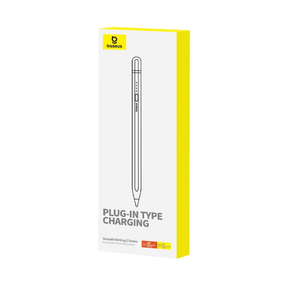 Baseus Smooth Writing 2 stylus with active tip for iPad + USB-A - Lightning cable and replaceable tip - white_5