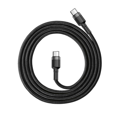 Baseus CATKLF-GG1 USB-C - USB-C PD QC cable 60W 3A 480Mb/s 1m - black and gray_3