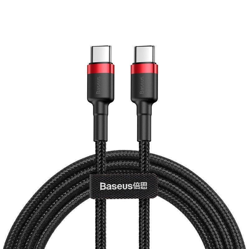 Baseus Cafule Cable USB-C PD 2.0 QC 3.0 60W 2m (Black+Red)_0