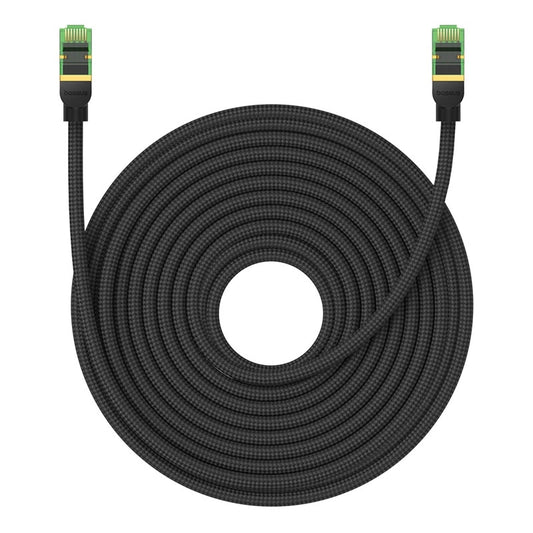 Baseus fast RJ45 cat. network cable. 8 40Gbps 20m braided black_0