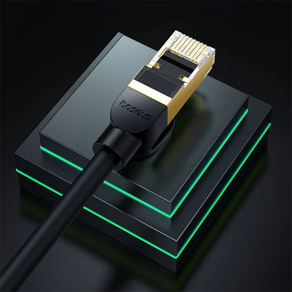 Baseus fast network cable RJ-45 cat.8 40Gbps 1m round - black_9