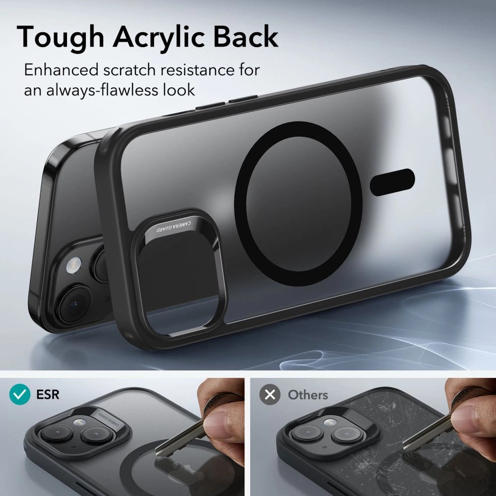 ESR Classic Hybrid Halolock Case with MagSafe for iPhone 15 - Matte Black_15