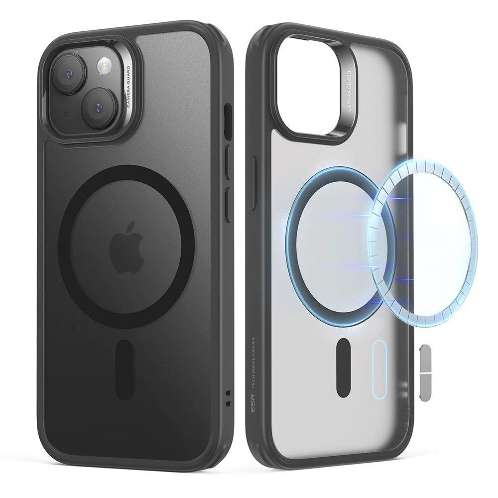 ESR Classic Hybrid Halolock Case with MagSafe for iPhone 15 - Matte Black_2