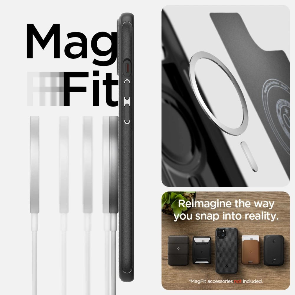 Spigen Mag Armor MagSafe iPhone 15 Case - Matte Black_10