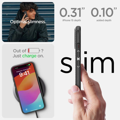 Spigen Mag Armor MagSafe iPhone 15 Case - Matte Black_11