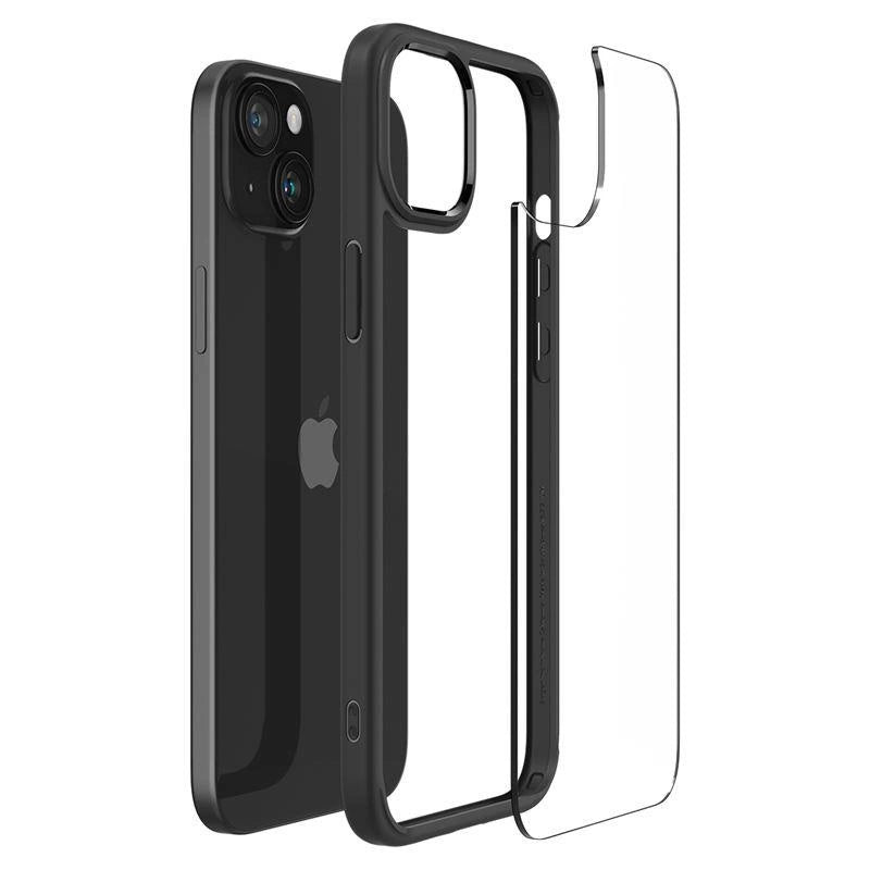 Spigen Crystal Hybrid iPhone 15 Plus Case - Clear Black_12
