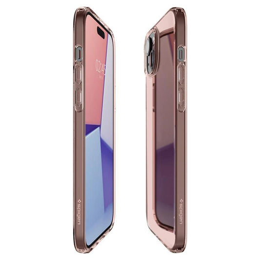 Spigen Crystal Flex iPhone 15 Plus Case - Pink/Transparent_0