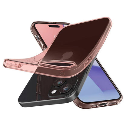 Spigen Crystal Flex iPhone 15 Plus Case - Pink/Transparent_9