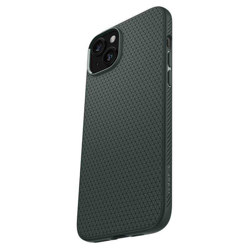 Spigen Liquid Air iPhone 15 Plus Case - Dark Green_16