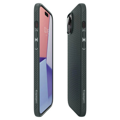 Spigen Liquid Air iPhone 15 Plus Case - Dark Green_2