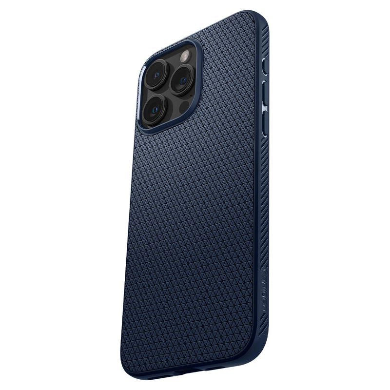 Spigen Liquid Air Case for iPhone 15 Pro Max - Blue_16