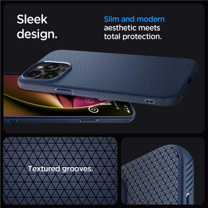 Spigen Liquid Air Case for iPhone 15 Pro Max - Blue_5