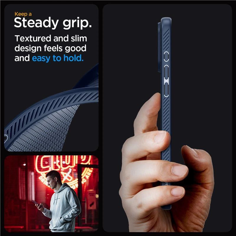 Spigen Liquid Air Case for iPhone 15 Pro Max - Blue_6