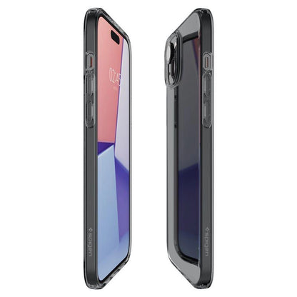 Spigen Crystal Flex iPhone 15 Plus Case - Gray-Transparent_5