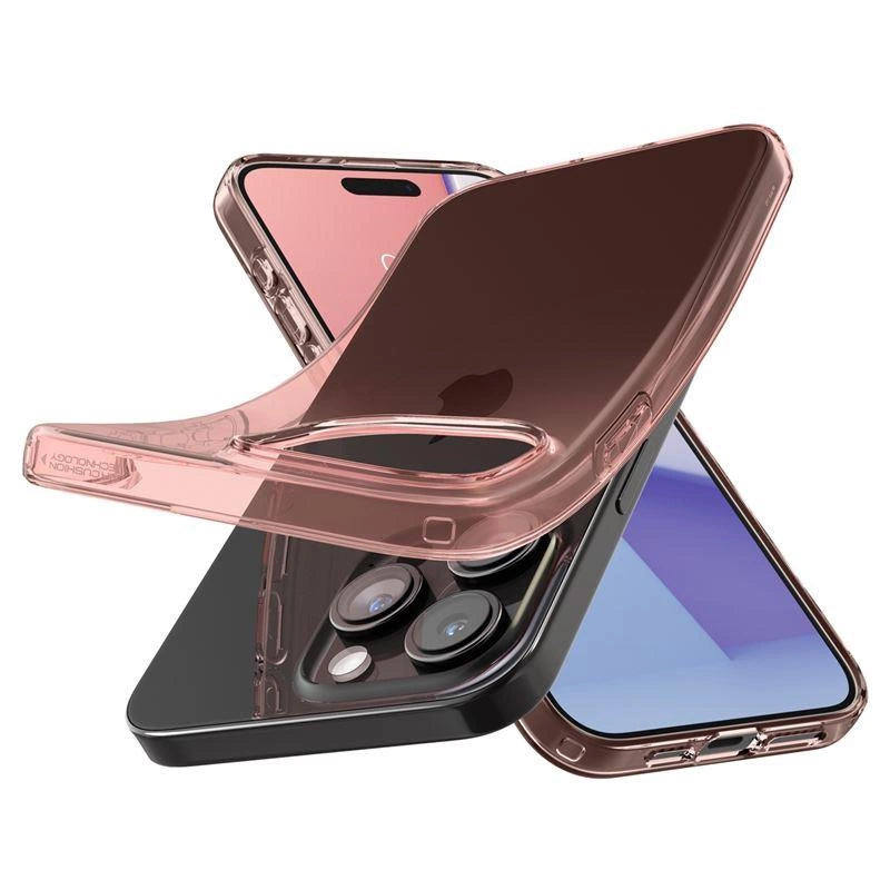 Spigen Crystal Flex Case for iPhone 15 Pro Max - Pink/Transparent_6