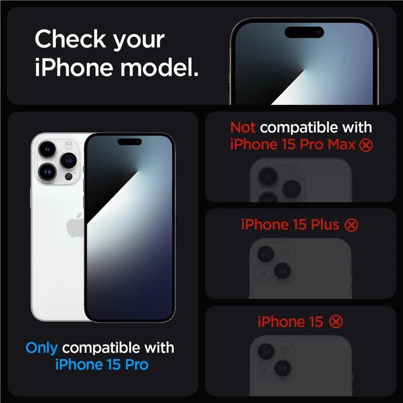 Spigen Glas.tR EZ Fit tempered glass for iPhone 15 Pro - 2 pcs._12