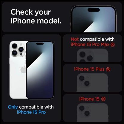 Spigen Glas.tR EZ Fit tempered glass for iPhone 15 Pro - 2 pcs._12