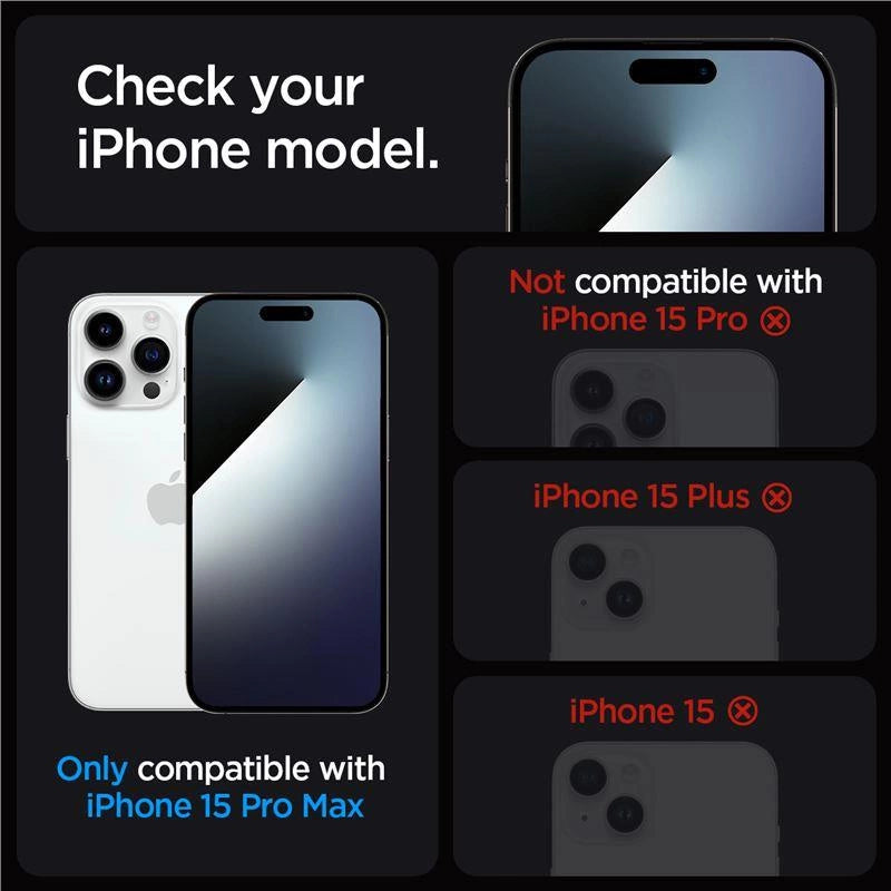 Spigen Glas.tR EZ Fit tempered glass for iPhone 15 Pro Max - 2 pcs._11