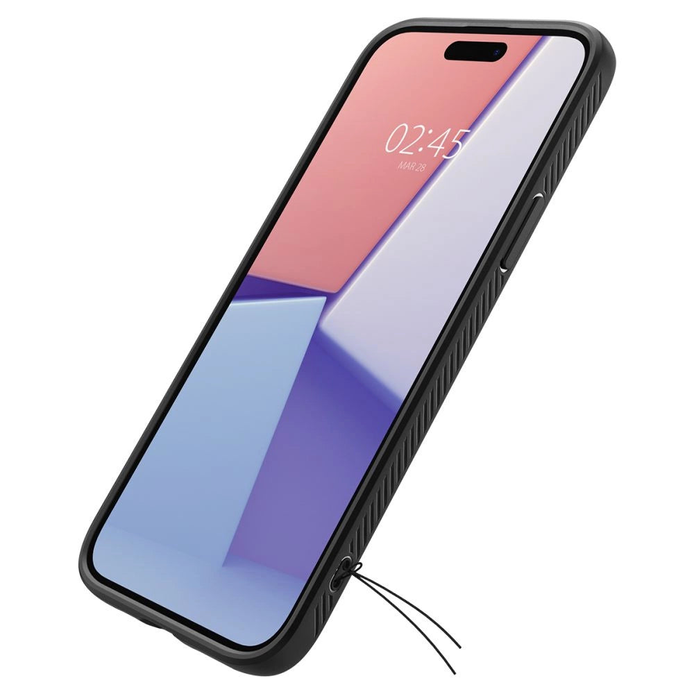 Spigen Liquid Air Case for iPhone 15 Plus - Matte Black_9