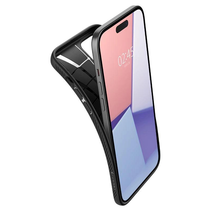 Spigen Liquid Air Case for iPhone 15 Plus - Matte Black_15