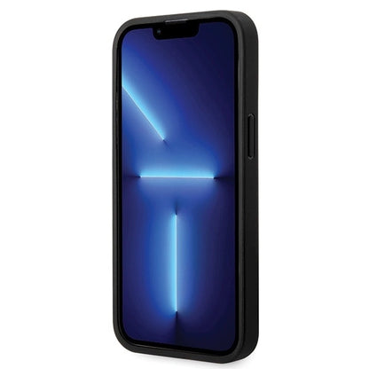 BMW Leather Diamond Pattern case for iPhone 14 Pro - black_4