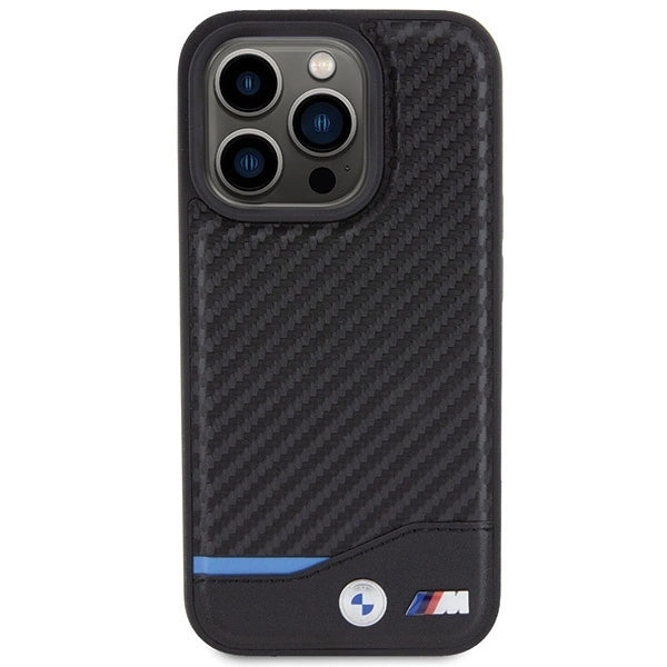 BMW Leather Carbon case for iPhone 15 Pro - black_2