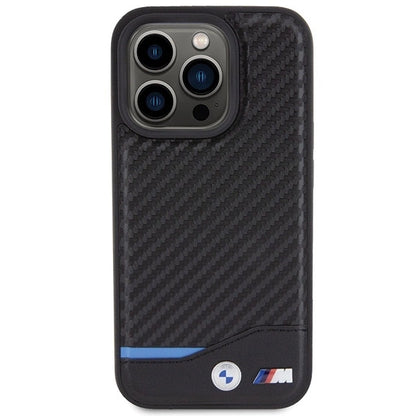 BMW Leather Carbon case for iPhone 15 Pro - black_2