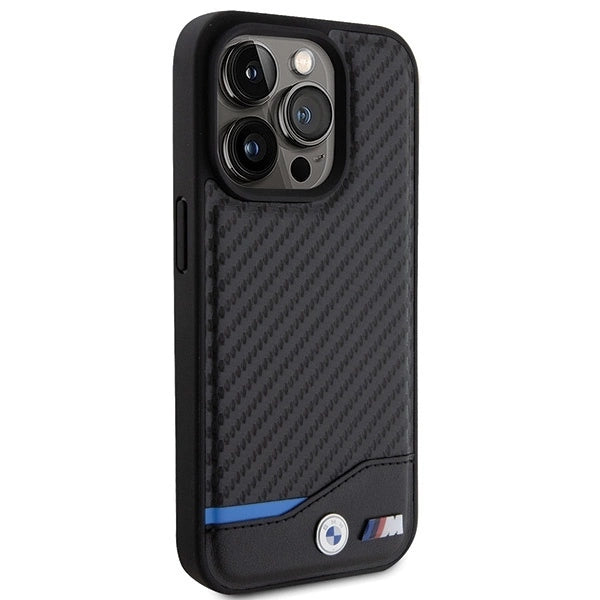 BMW Leather Carbon case for iPhone 15 Pro - black_3