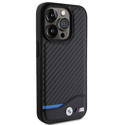 BMW Leather Carbon case for iPhone 15 Pro - black_3
