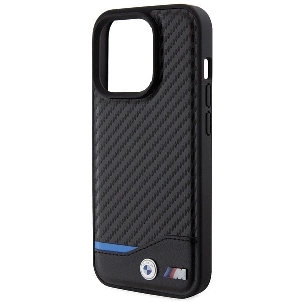 BMW Leather Carbon case for iPhone 15 Pro - black_5