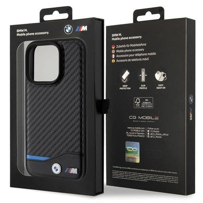 BMW Leather Carbon case for iPhone 15 Pro - black_7