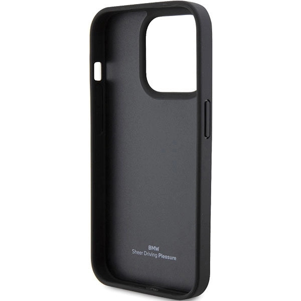 BMW Leather Hot Stamp case for iPhone 15 Pro - black_6