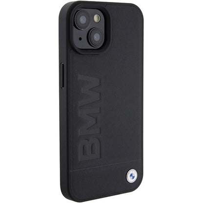 BMW Leather Hot Stamp case for iPhone 15 Plus - black_3