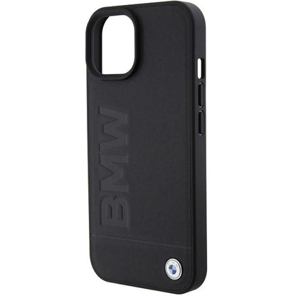 BMW Leather Hot Stamp case for iPhone 15 Plus - black_5