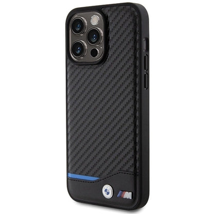 BMW Leather Carbon case for iPhone 15 Pro Max - black_1