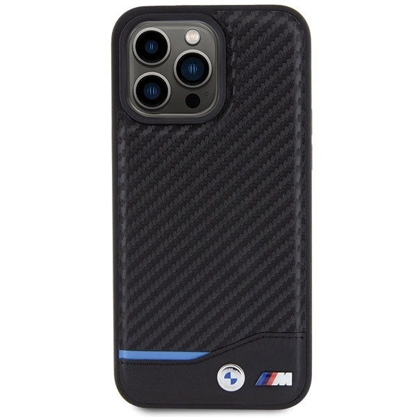 BMW Leather Carbon case for iPhone 15 Pro Max - black_2