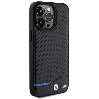 BMW Leather Carbon case for iPhone 15 Pro Max - black_3