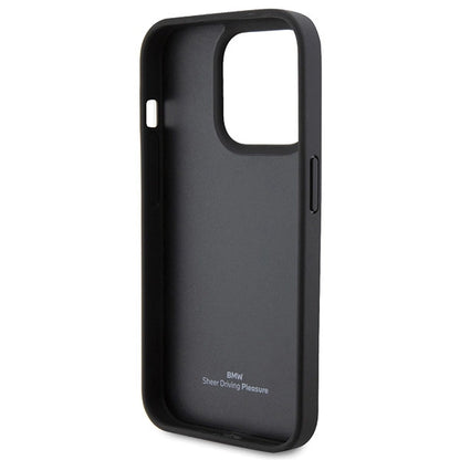 BMW Leather Hot Stamp iPhone 15 Pro Max Case - Black_6