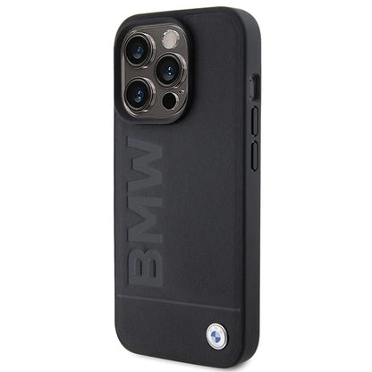 BMW MagSafe Leather Hot Stamp case for iPhone 15 Pro - black_1