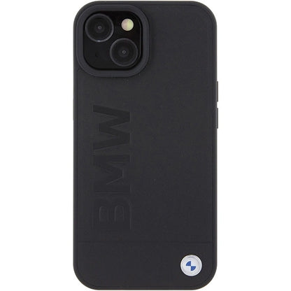 BMW MagSafe Leather Hot Stamp case for iPhone 15 Plus - black_2