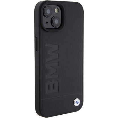 BMW MagSafe Leather Hot Stamp case for iPhone 15 Plus - black_3