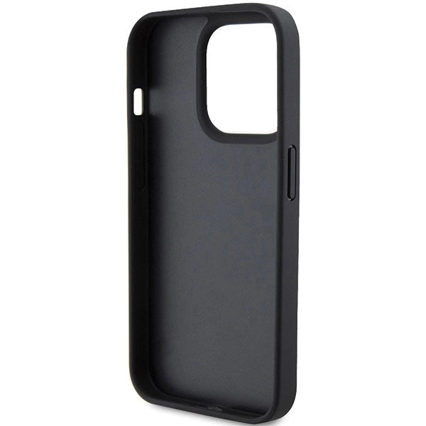 Ferrari Quilted Metal Logo case for iPhone 15 Pro - black_6