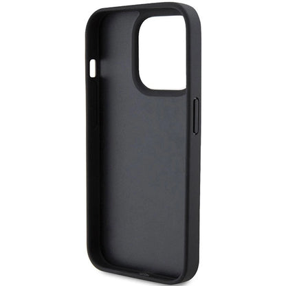 Ferrari Quilted Metal Logo case for iPhone 15 Pro - black_6