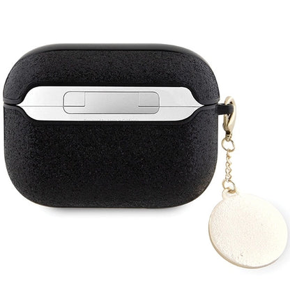 Guess GUAP2PGEHCDK case for AirPods Pro 2 cover - black Fixed Glitter Heart Diamond Charm_1