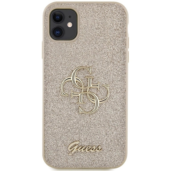 Guess GUHCN61HG4SGD case for iPhone 11 / Xr - gold Glitter Script Big 4G_2